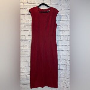 Elegant Red Sleeveless Dress